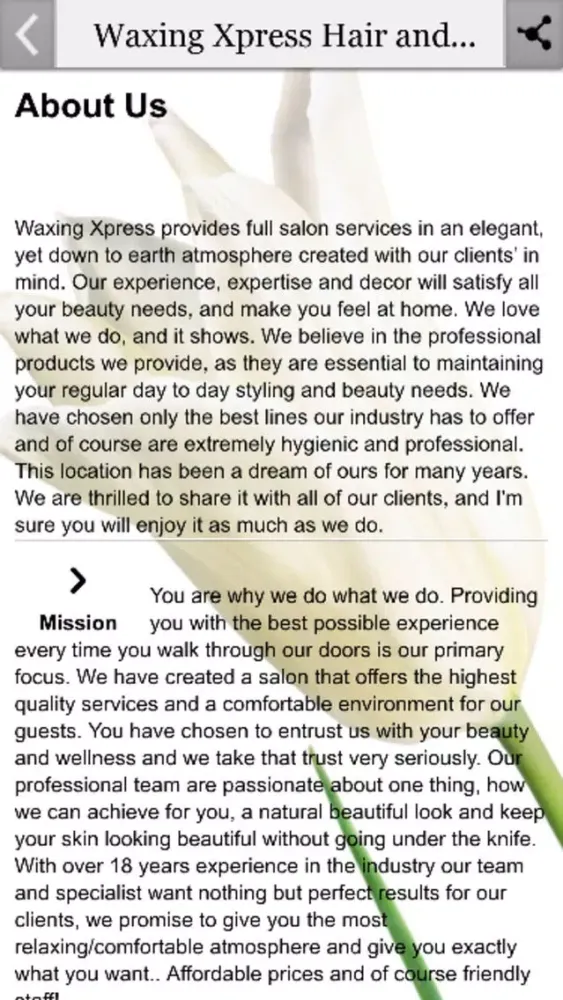 Waxing Xpress Hair and Beauty 스크린샷