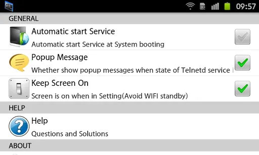 Telnet Server & Network adb Screenshots