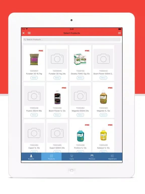 AgSenso e-Order iPad  スクリーンショット