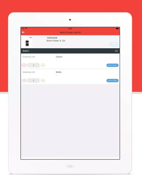 AgSenso e-Order iPad  スクリーンショット