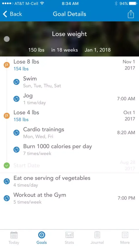 Fitness & Health Habit Tracker Screenshots