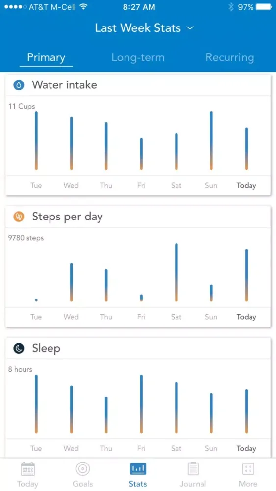 Fitness & Health Habit Tracker Screenshots