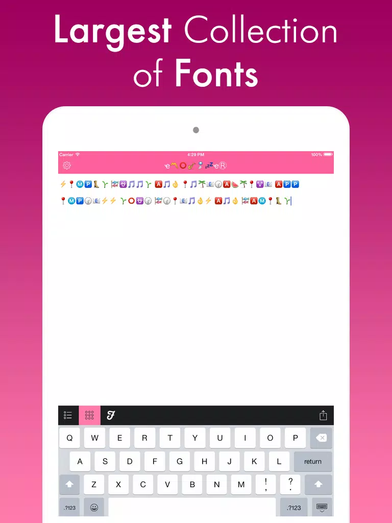 Fancy Texts - Cool Fonts and Funny Text iPad  Screenshots