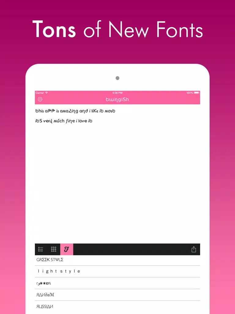 Fancy Texts - Cool Fonts and Funny Text iPad  Screenshots