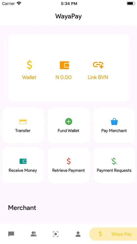 Screenshot di WAYA PAY CHAT