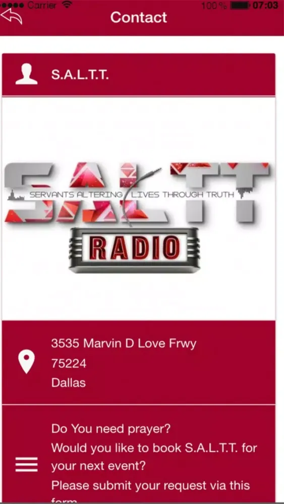 Screenshot di SALTT MINISTRIES