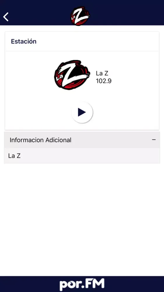 Capturas de tela do La Z Radio