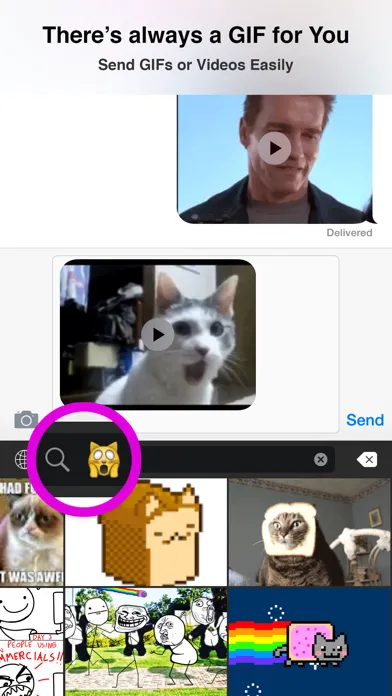 ภาพหน้าจอของ WayDC GIF Keyboard