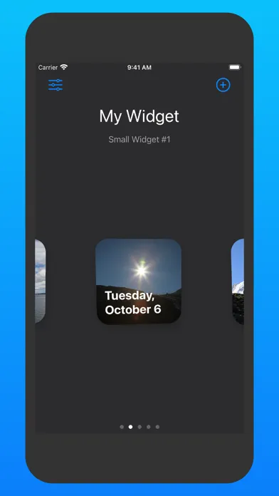 Capturas de tela do Widget - Add to Home Screen