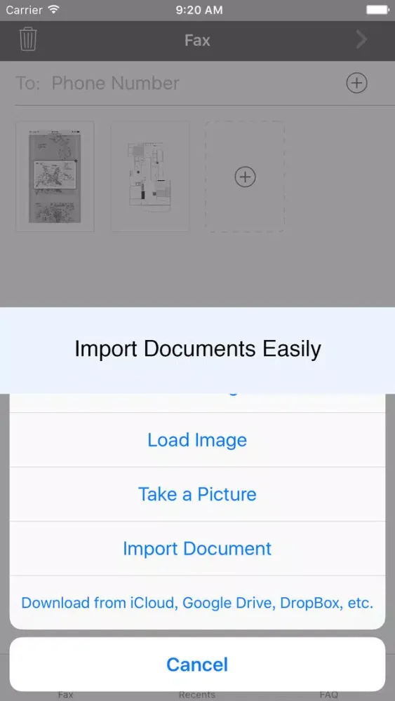 Fax from phone | Scanner + send fax app | Fax Plus Ekran Görüntüleri