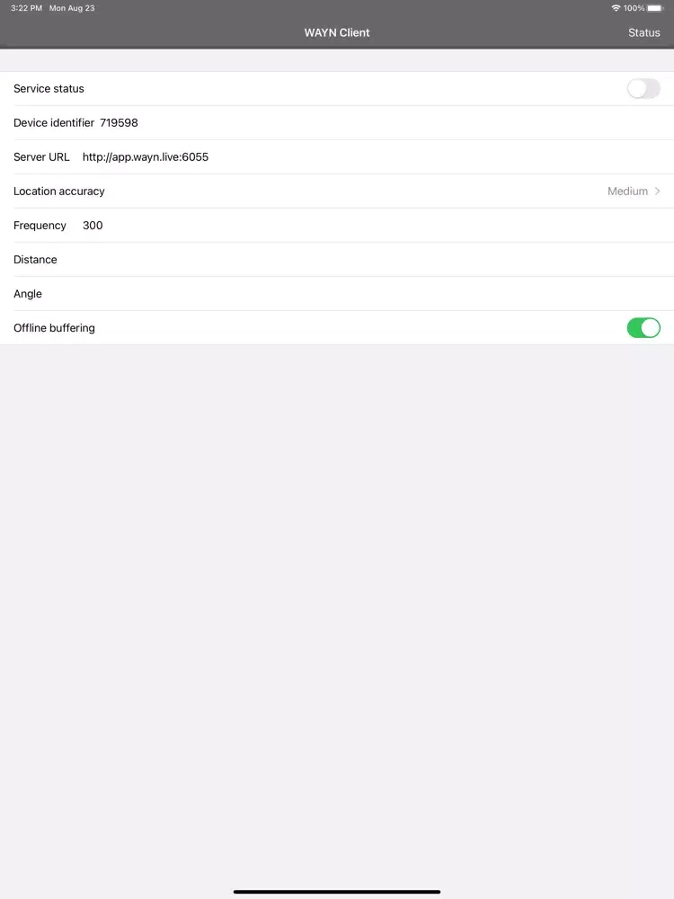 Capturas de tela do WAYN.LIVE Client iPad 