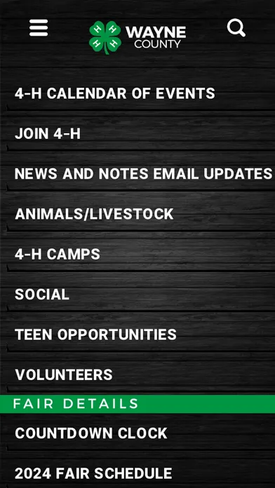 Captures d'écran de Wayne County 4-H