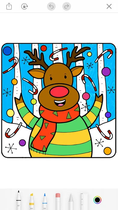 Capturas de tela do Coloring Christmas Book