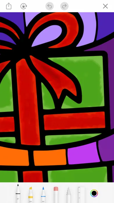 Capturas de tela do Coloring Christmas Book