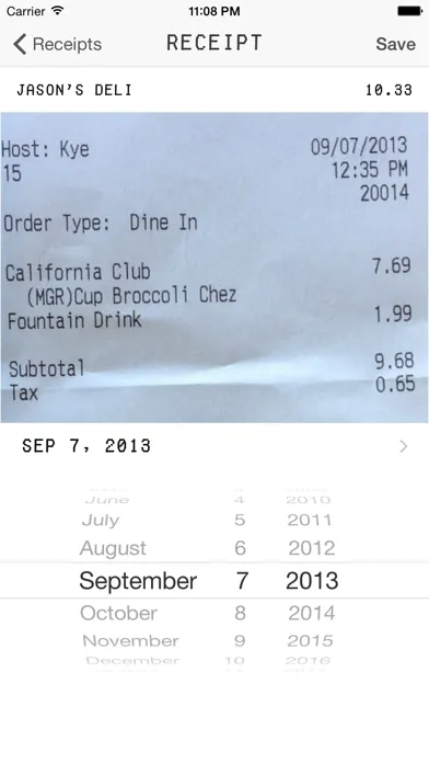 Trip Receipts Ekran Görüntüleri