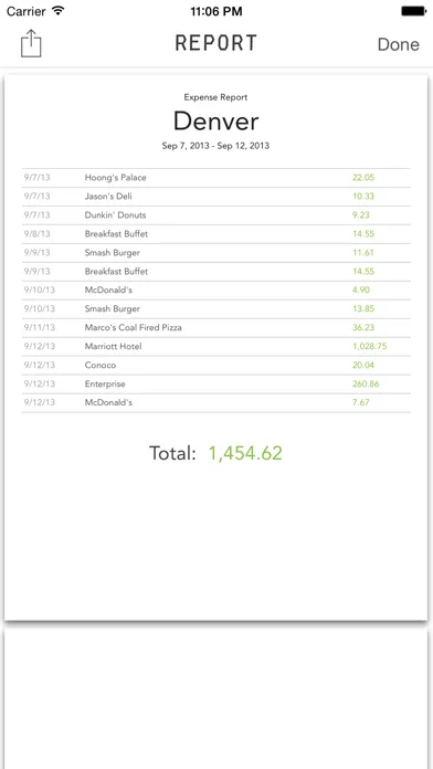 Trip Receipts Ekran Görüntüleri