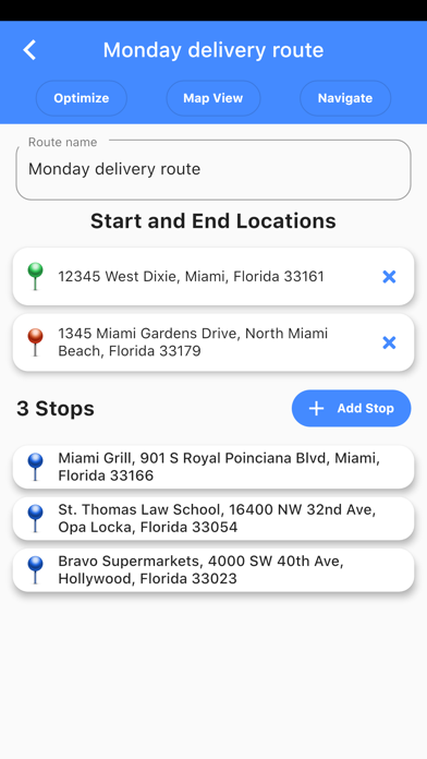 Quick Route Planner Screenshots