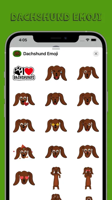 Zrzuty ekranu Dachshund Emoji