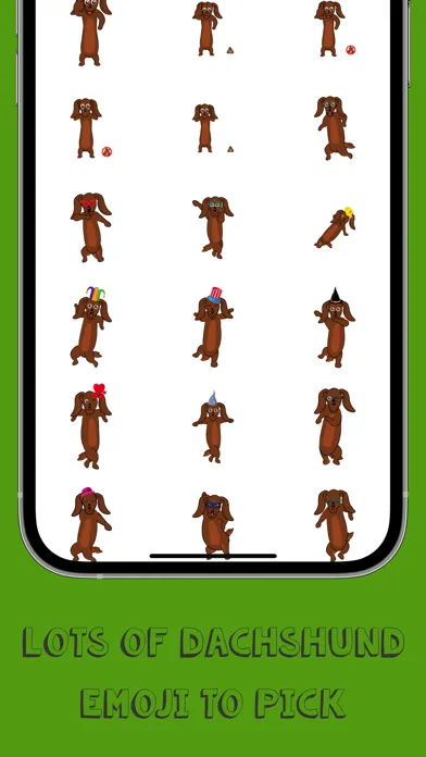 Zrzuty ekranu Dachshund Emoji