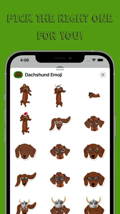 Zrzuty ekranu Dachshund Emoji