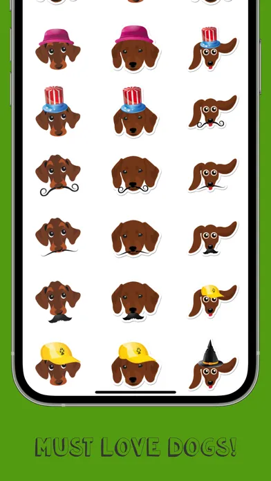 Zrzuty ekranu Dachshund Emoji
