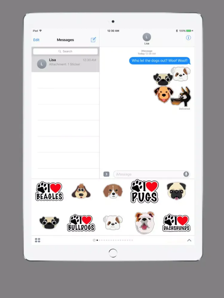 Ảnh chụp màn hình của I Love Dogs! iPad 
