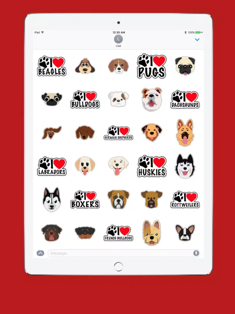Ảnh chụp màn hình của I Love Dogs! iPad 