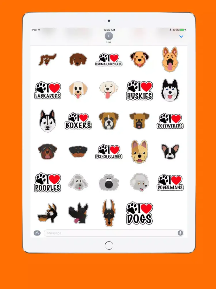 Ảnh chụp màn hình của I Love Dogs! iPad 