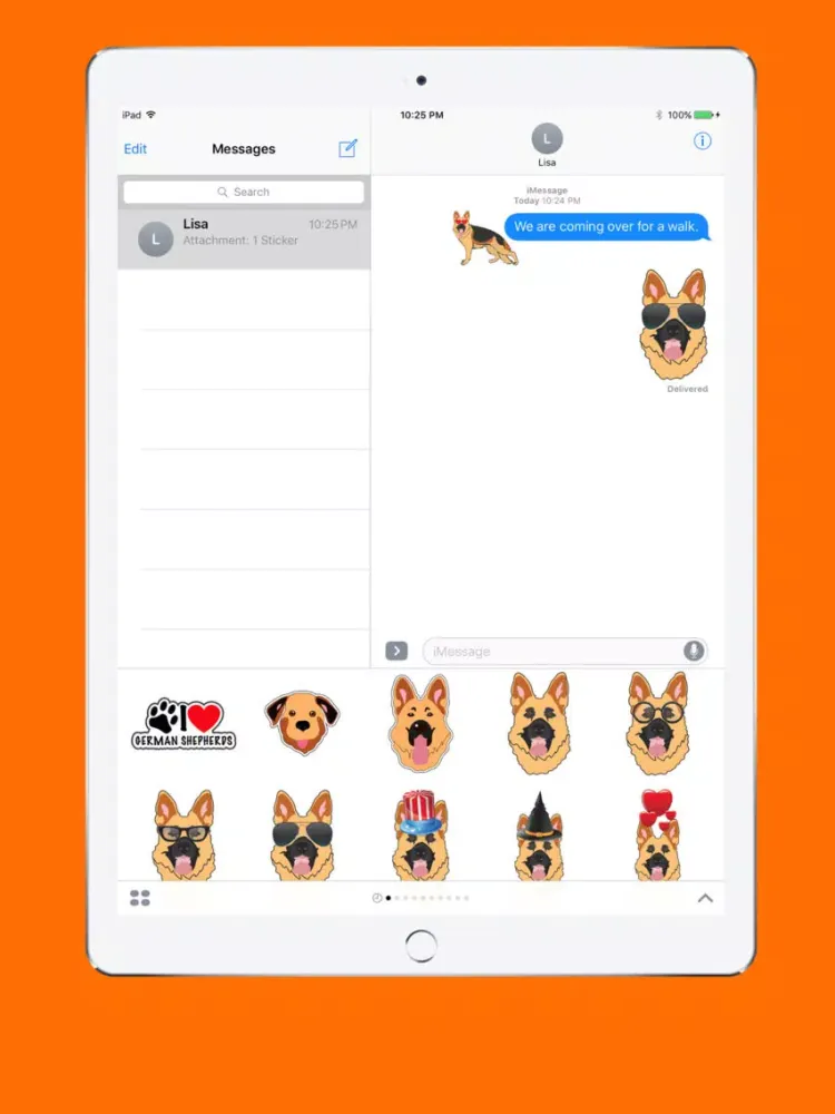 German Shepherd Emoji iPad  Ekran Görüntüleri