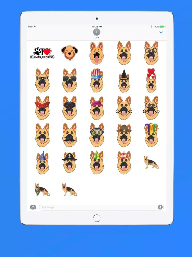 German Shepherd Emoji iPad  Ekran Görüntüleri