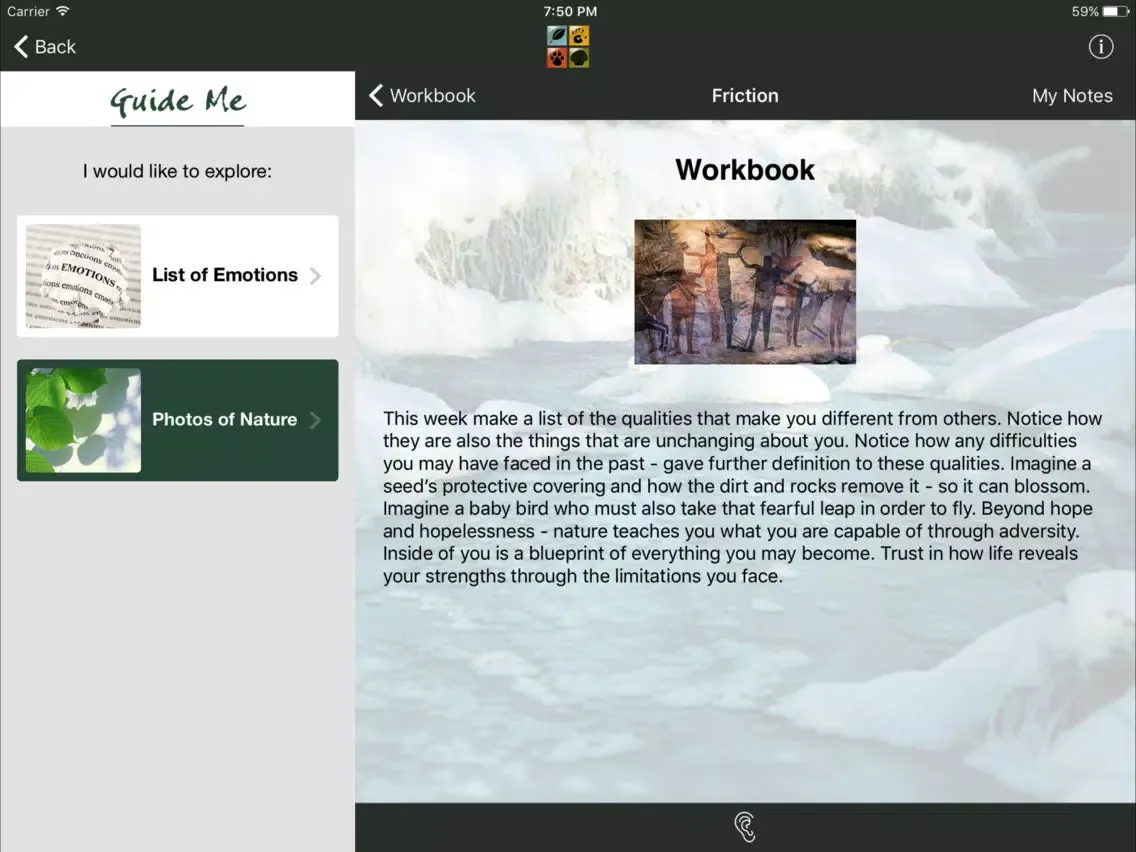Capturas de pantalla de Inspired Natural Wisdom iPad 