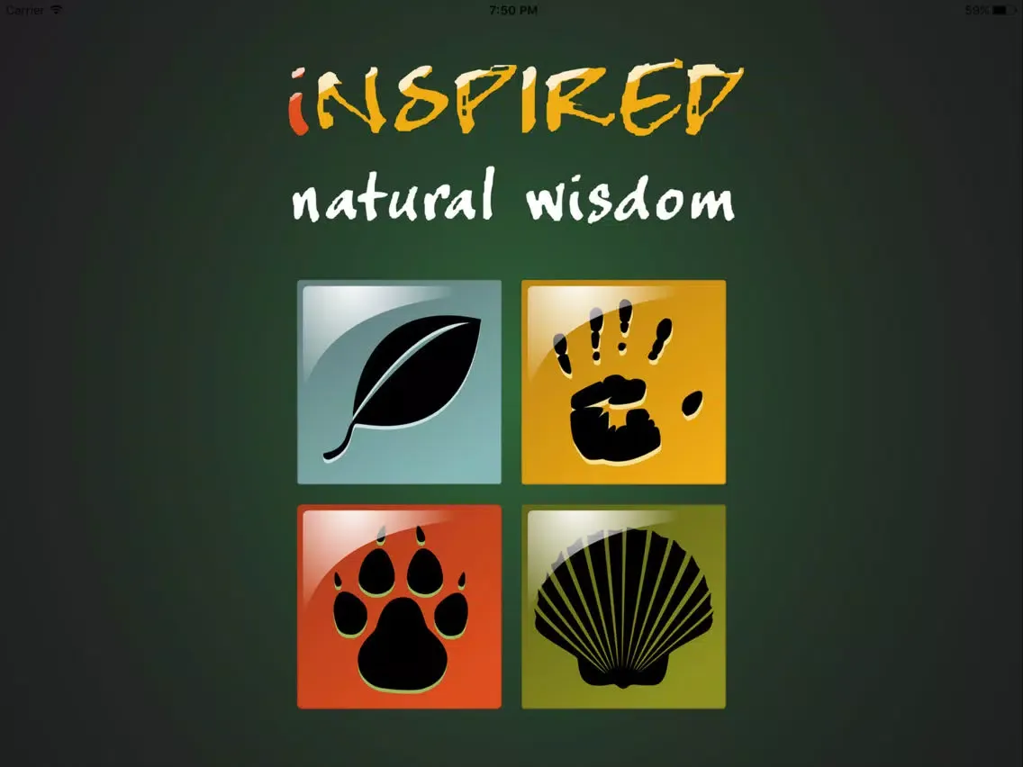 Capturas de pantalla de Inspired Natural Wisdom iPad 