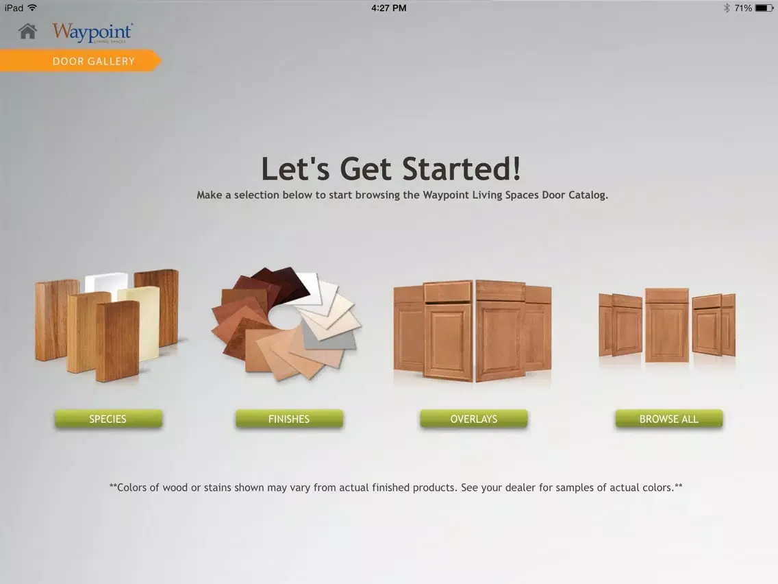 Waypoint Living Spaces Door Gallery HD iPad 應用截圖