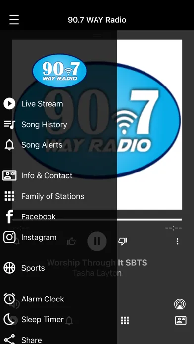 Screenshot di 90.7 WAY Radio