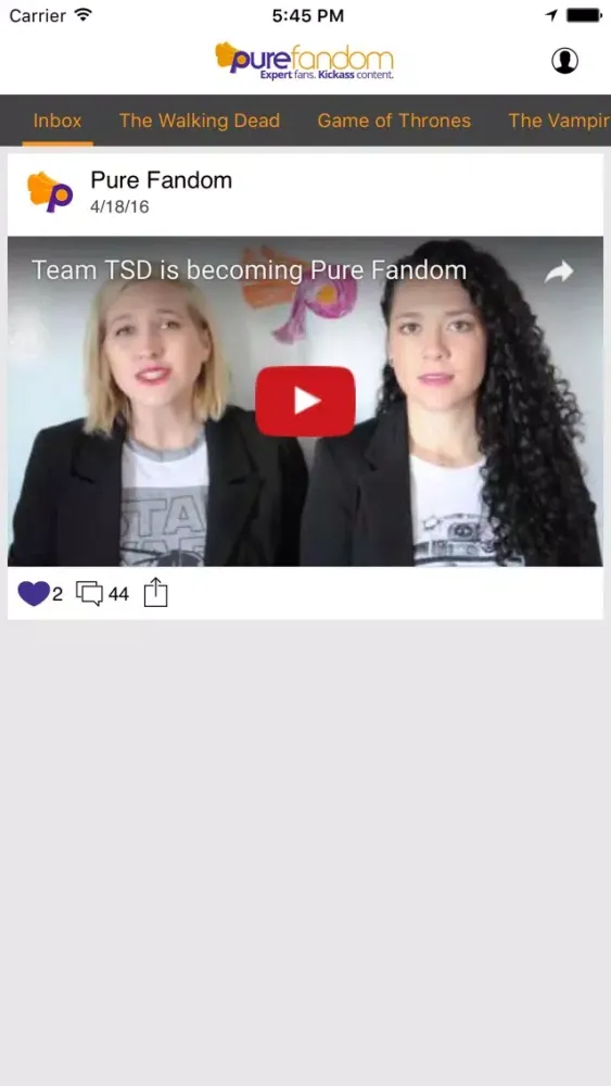 Captures d'écran de Pure Fandom