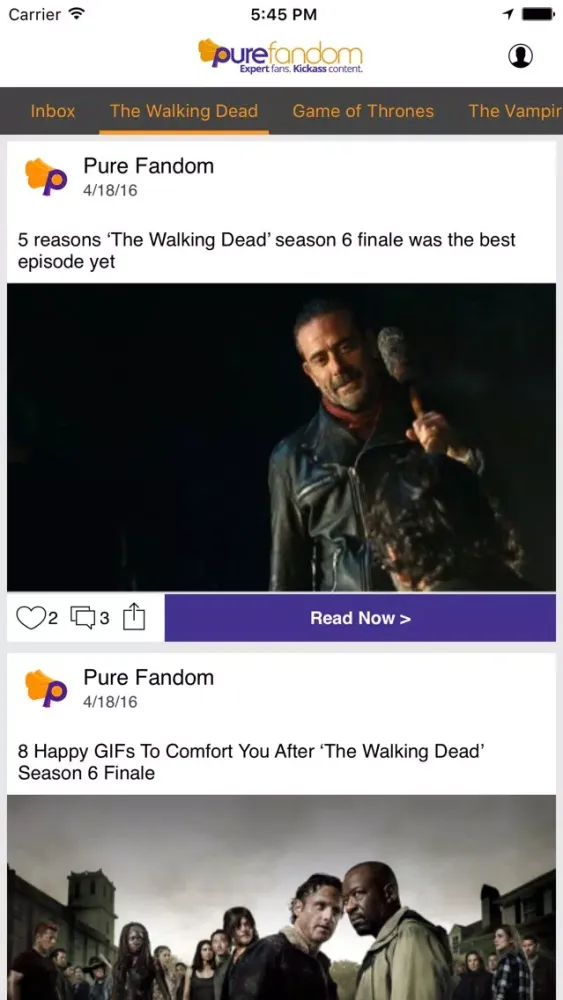 Captures d'écran de Pure Fandom