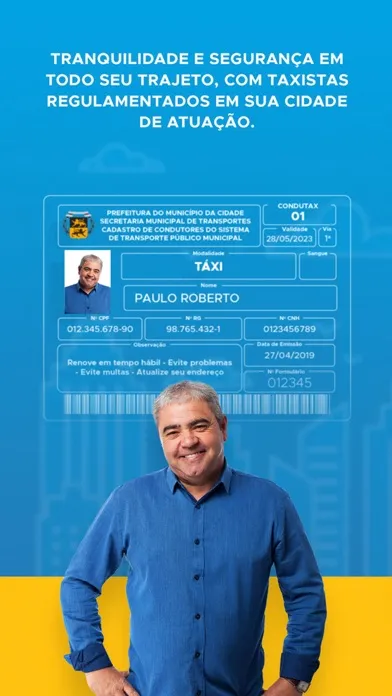 Ảnh chụp màn hình của Vá de Táxi - O seu app de táxi