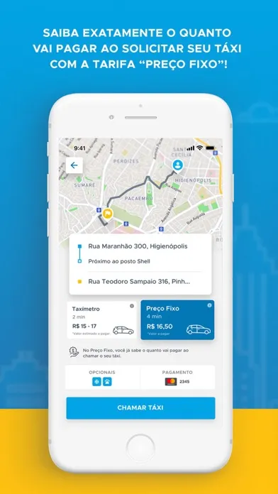 Ảnh chụp màn hình của Vá de Táxi - O seu app de táxi