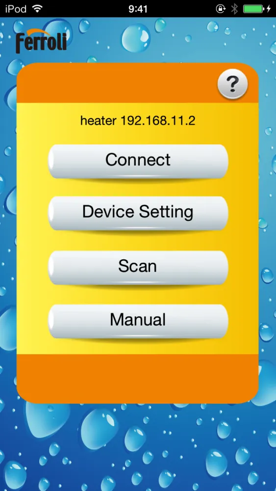 Capturas de tela do Smart Heater