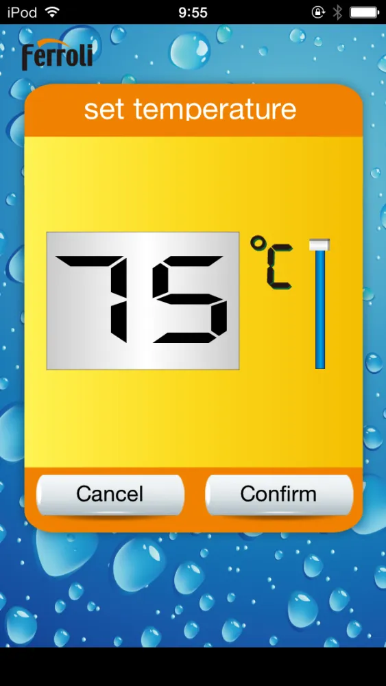 Capturas de tela do Smart Heater