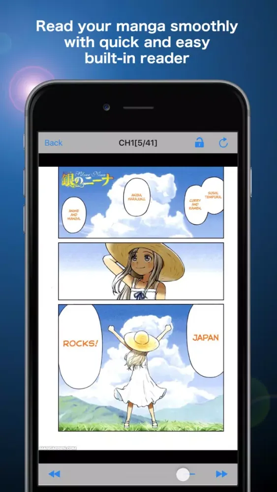 Tangkapan layar Manga Storm