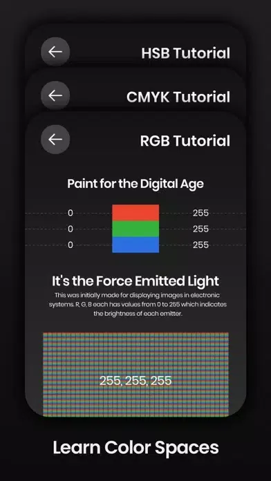 Tangkapan skrin RGBit - Color Mixing Game