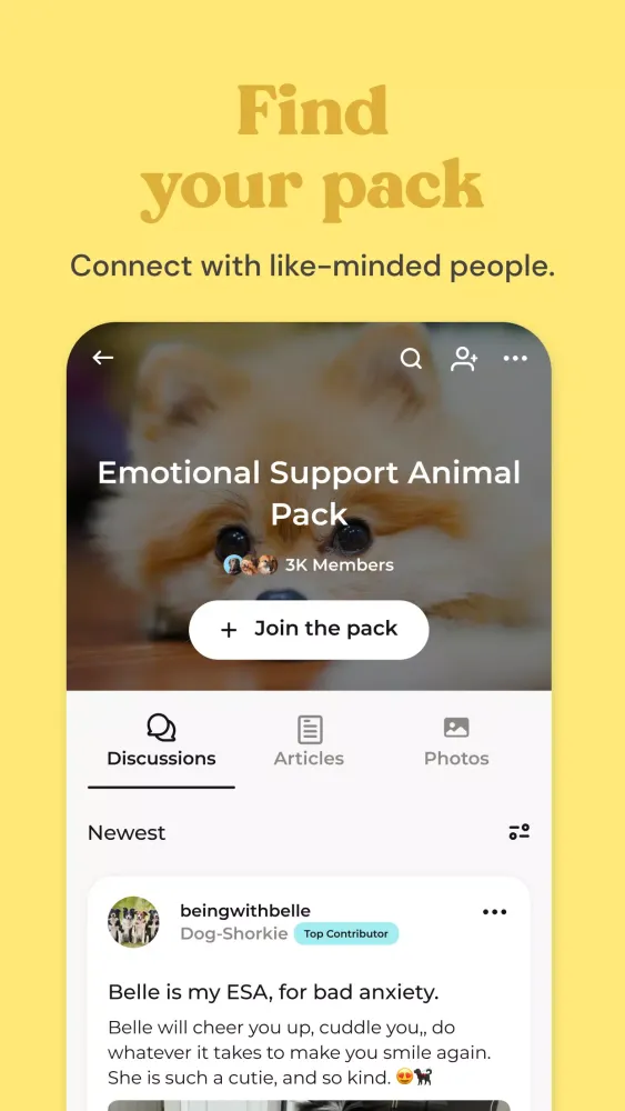 Ảnh chụp màn hình của Zoo by Chewy - Pet Community