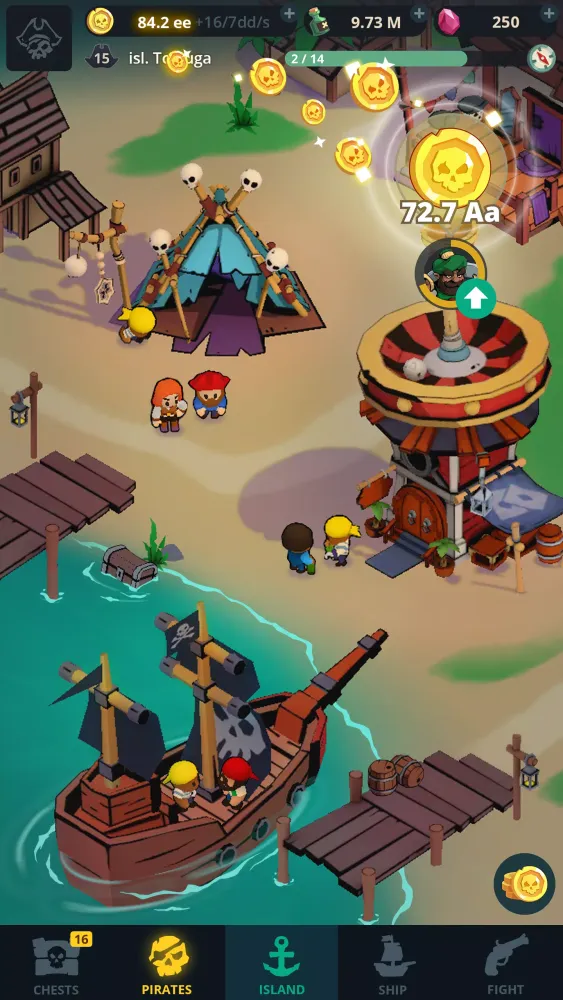 Ảnh chụp màn hình của Idle Pirates