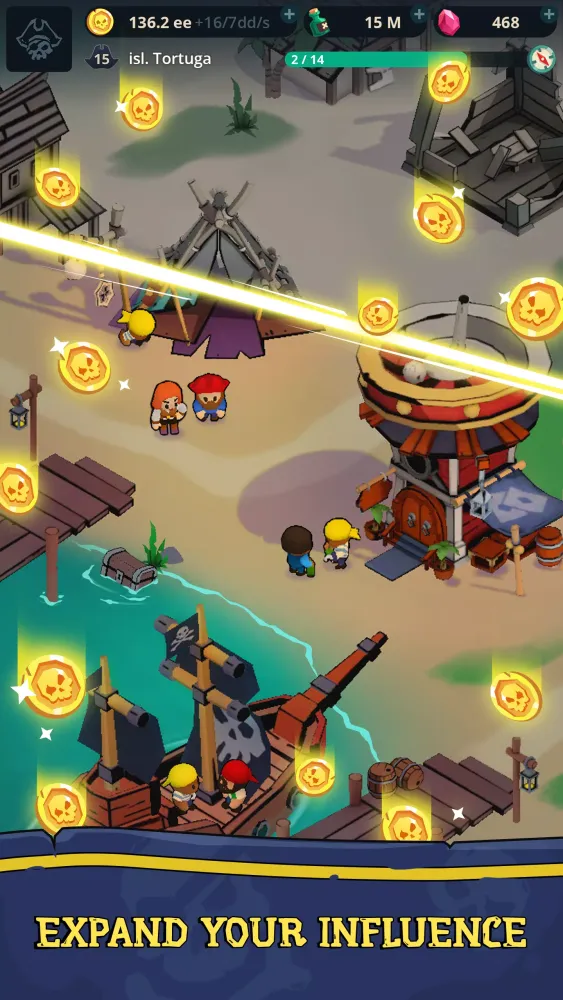 Ảnh chụp màn hình của Idle Pirates