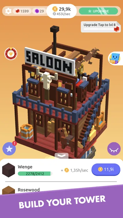 Tangkapan layar TapTower - Idle Building Game