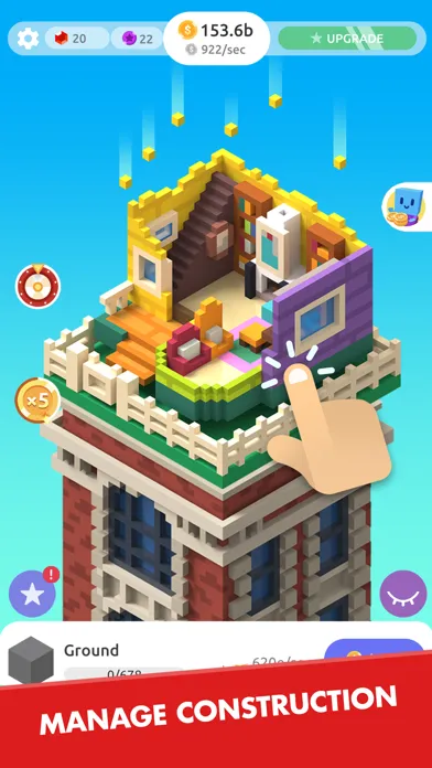 Tangkapan layar TapTower - Idle Building Game