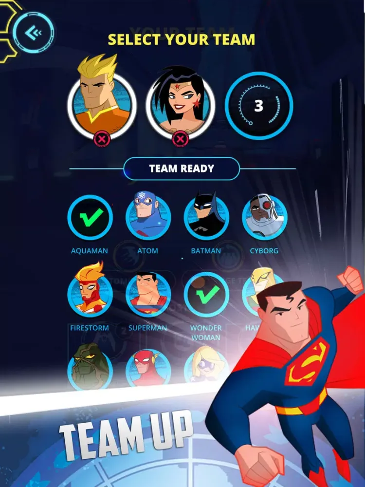 ภาพหน้าจอของ Justice League Action Run iPad 