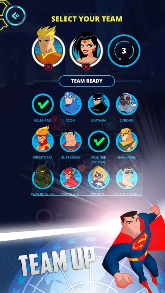 ภาพหน้าจอของ Justice League Action Run
