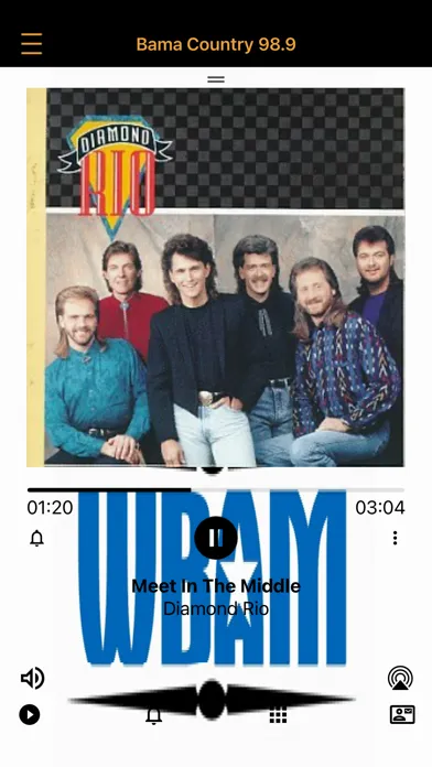 Ảnh chụp màn hình của Bama Country 98.9